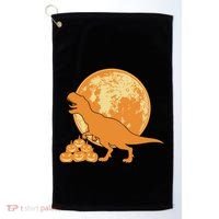 Halloween Full Moon Trex Pumpkins Golf Towel thumb 0