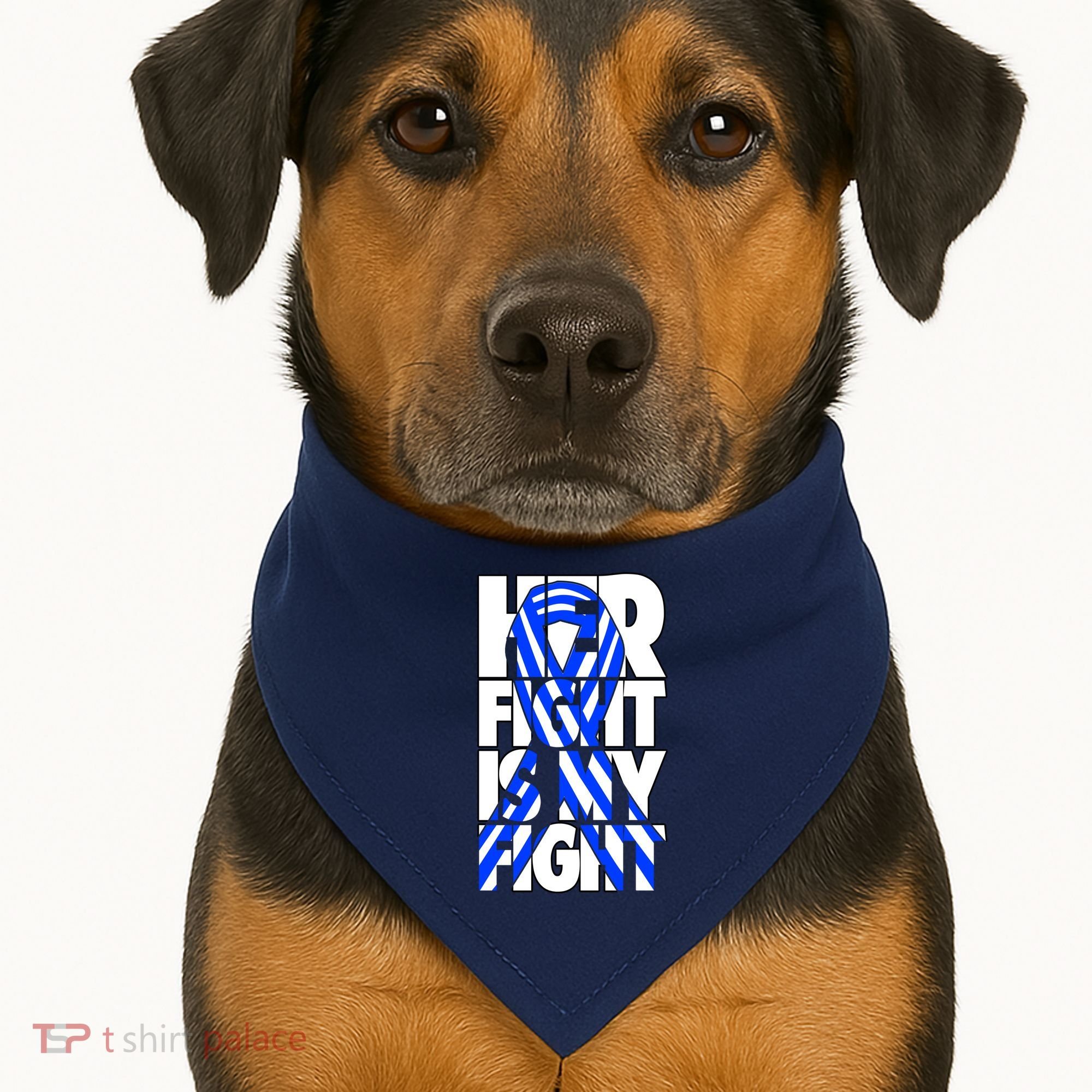 Als Her Fight Is My Fight USA-Made Doggie Bandana