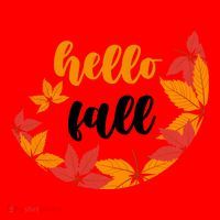 Hello Fall Nature Lover Santa Hat thumb 1