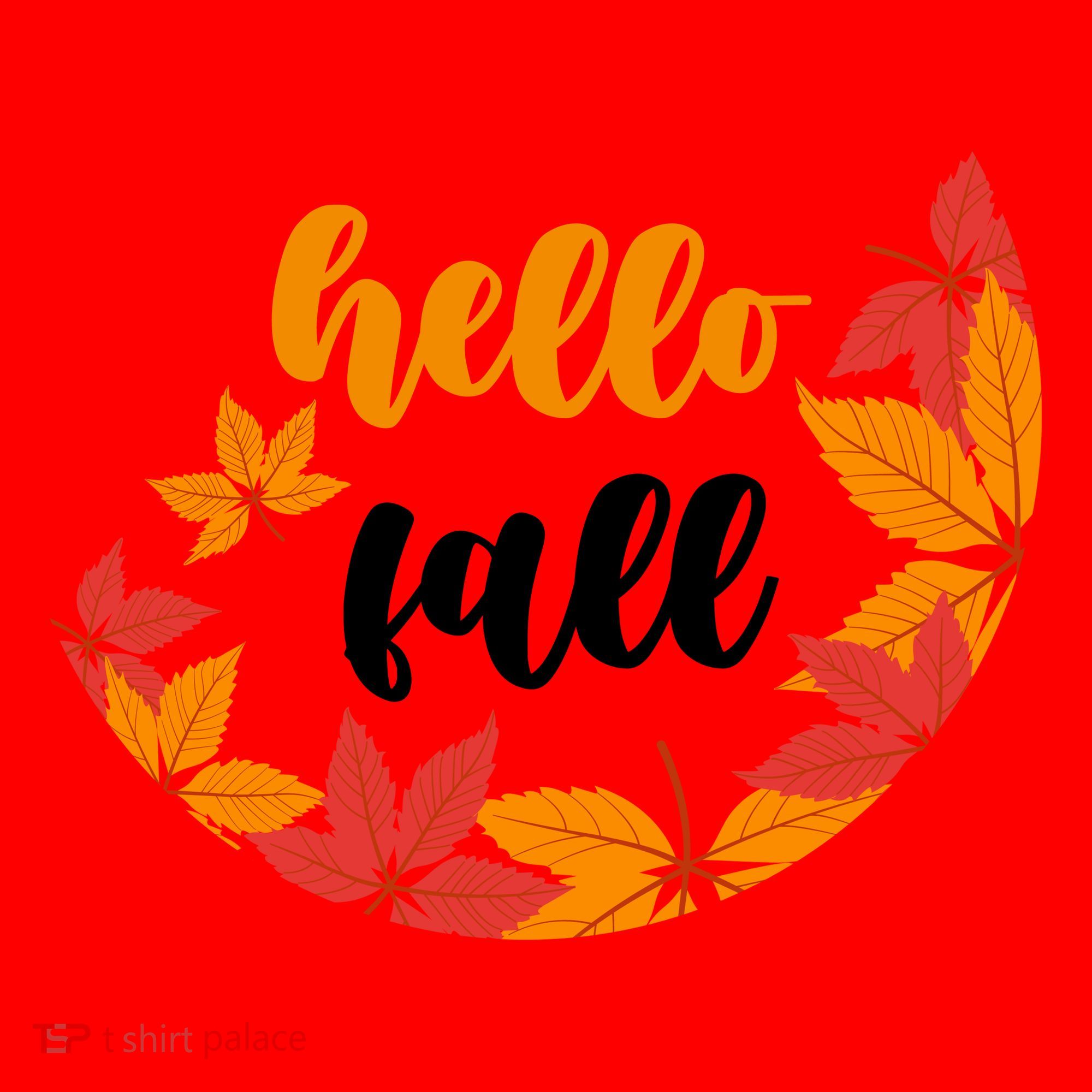 Hello Fall Nature Lover Santa Hat