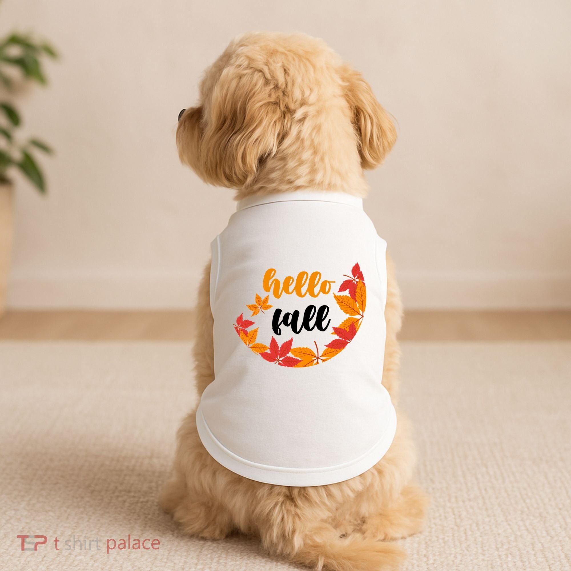 Hello Fall Nature Lover Doggie Tank