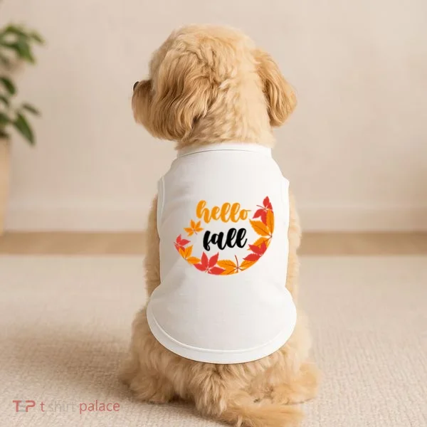 Hello Fall Nature Lover Doggie Tank