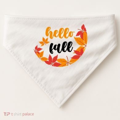 Hello Fall Nature Lover USA-Made Doggie Bandana