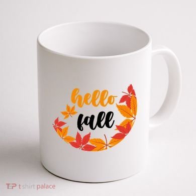 Hello Fall Nature Lover Coffee Mug back