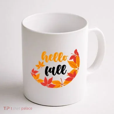 Hello Fall Nature Lover Coffee Mug back