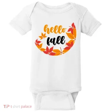 Hello Fall Nature Lover Baby Bodysuit