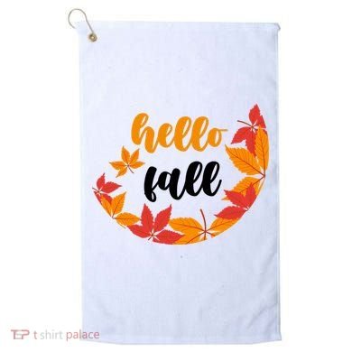 Hello Fall Nature Lover Golf Towel