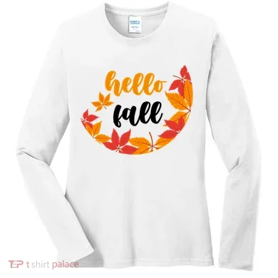 Hello Fall Nature Lover Women's Long Sleeve Shirt
