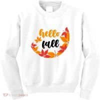 Hello Fall Nature Lover Kids Sweatshirt thumb 0