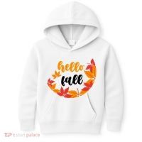Hello Fall Nature Lover Kids Hoodie thumb 0