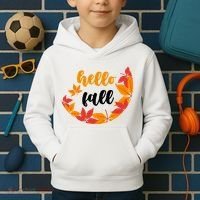 Hello Fall Nature Lover Kids Hoodie thumb 2