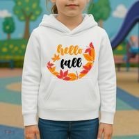 Hello Fall Nature Lover Kids Hoodie thumb 3