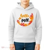 Hello Fall Nature Lover Kids Hoodie thumb 4