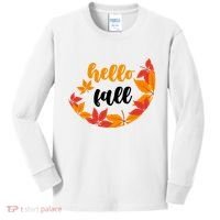 Hello Fall Nature Lover Kids Long Sleeve Shirt thumb 0