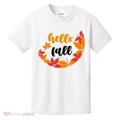 Hello Fall Nature Lover Kids T-Shirt