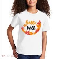 Hello Fall Nature Lover Kids T-Shirt thumb 2