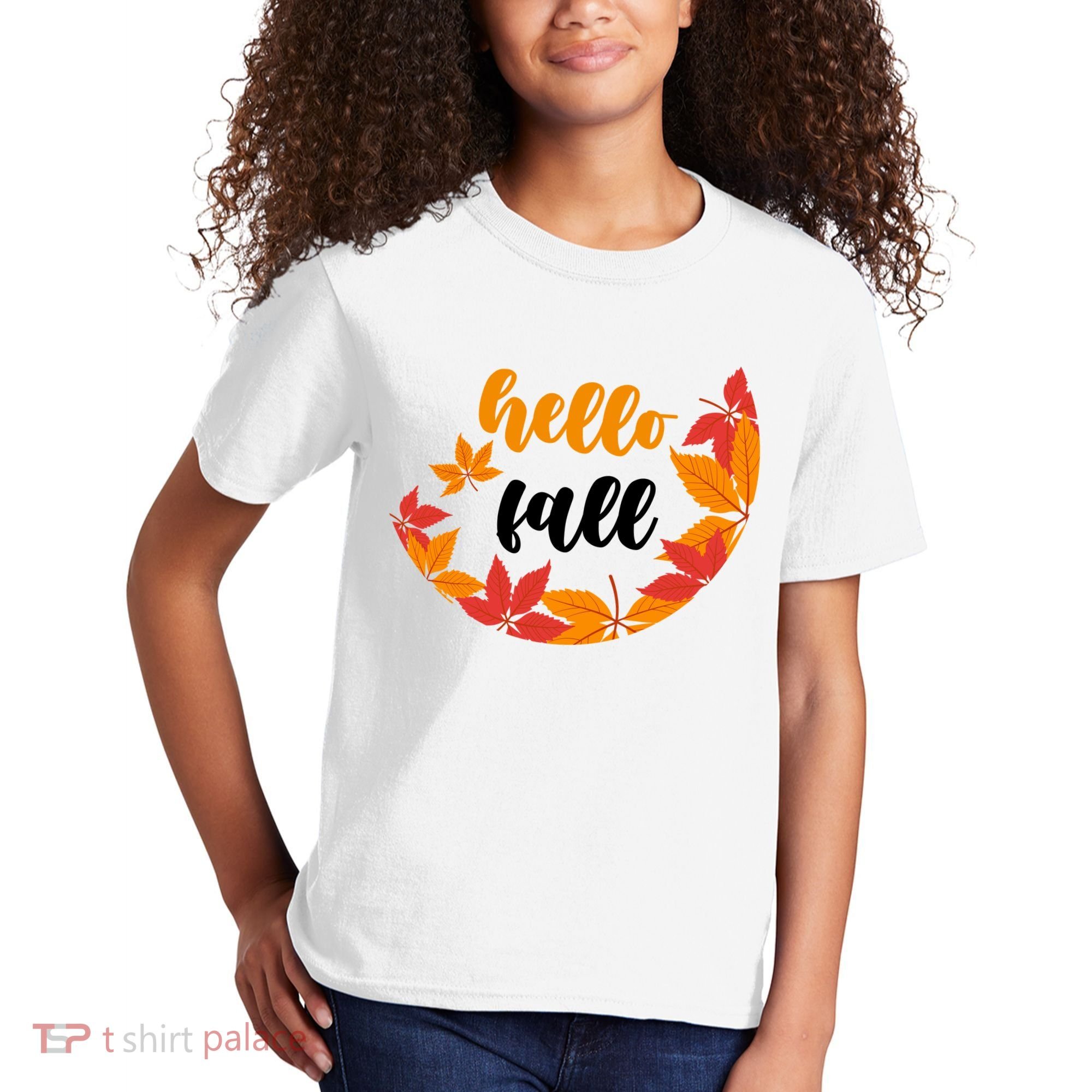 Hello Fall Nature Lover Kids T-Shirt