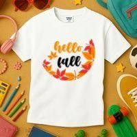 Hello Fall Nature Lover Kids T-Shirt thumb 3