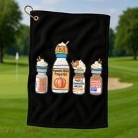 Halloween Fall Nurse Funny Golf Towel thumb 1