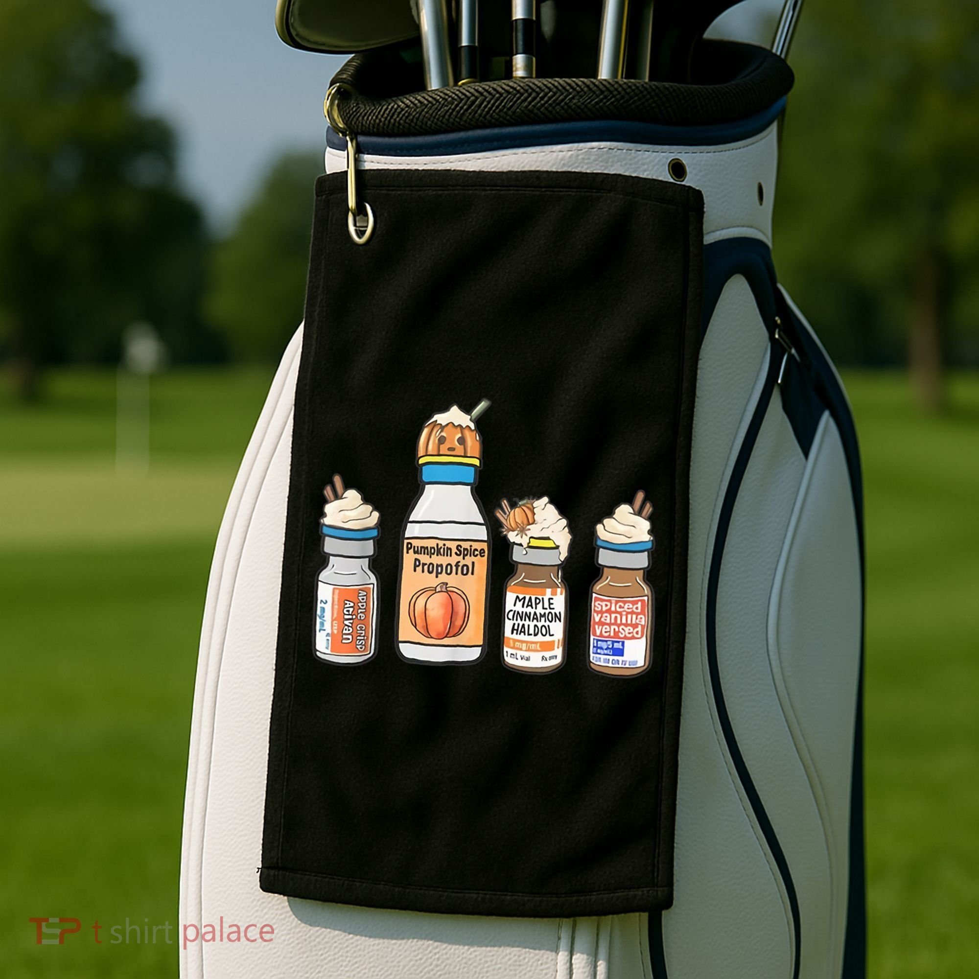 Halloween Fall Nurse Funny Golf Towel