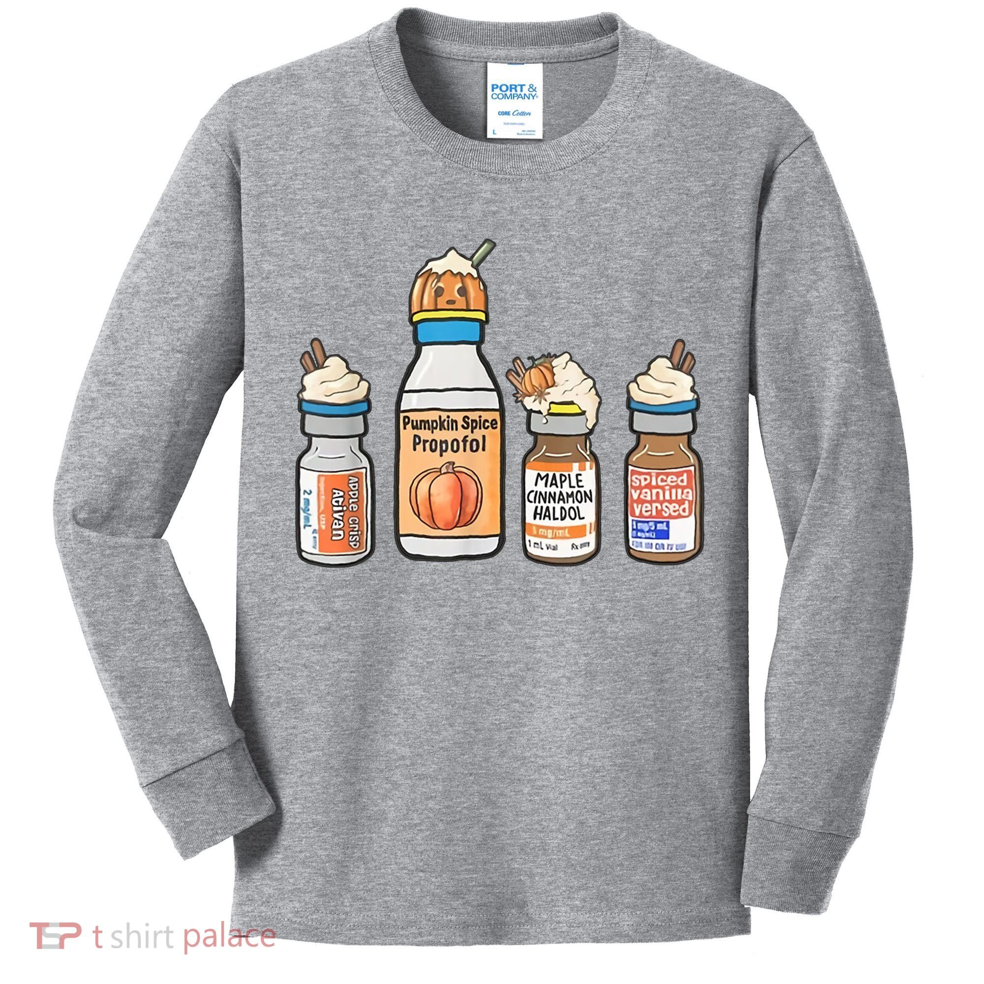 Halloween Fall Nurse Funny Kids Long Sleeve Shirt