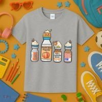 Halloween Fall Nurse Funny Kids T-Shirt thumb 3