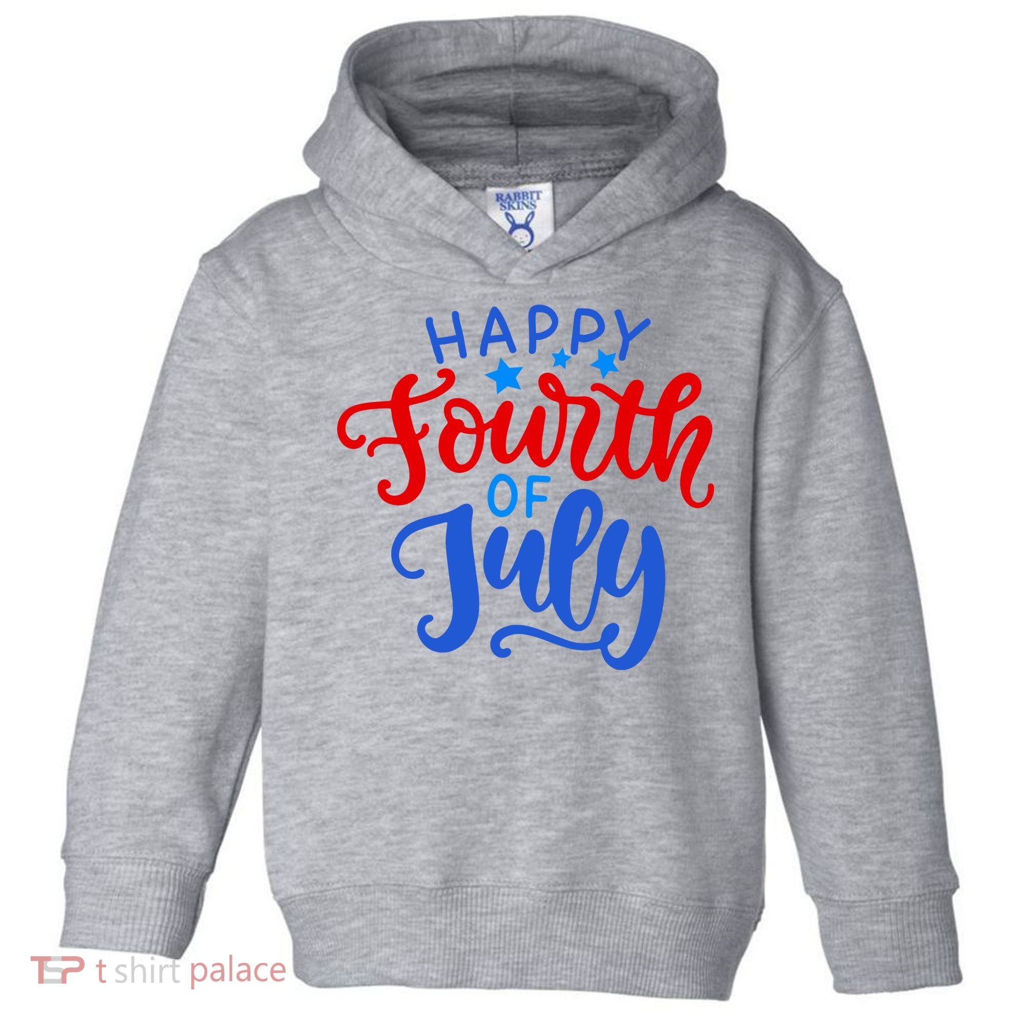 Happy Fourth Of July Celebration Toddler Hoodie