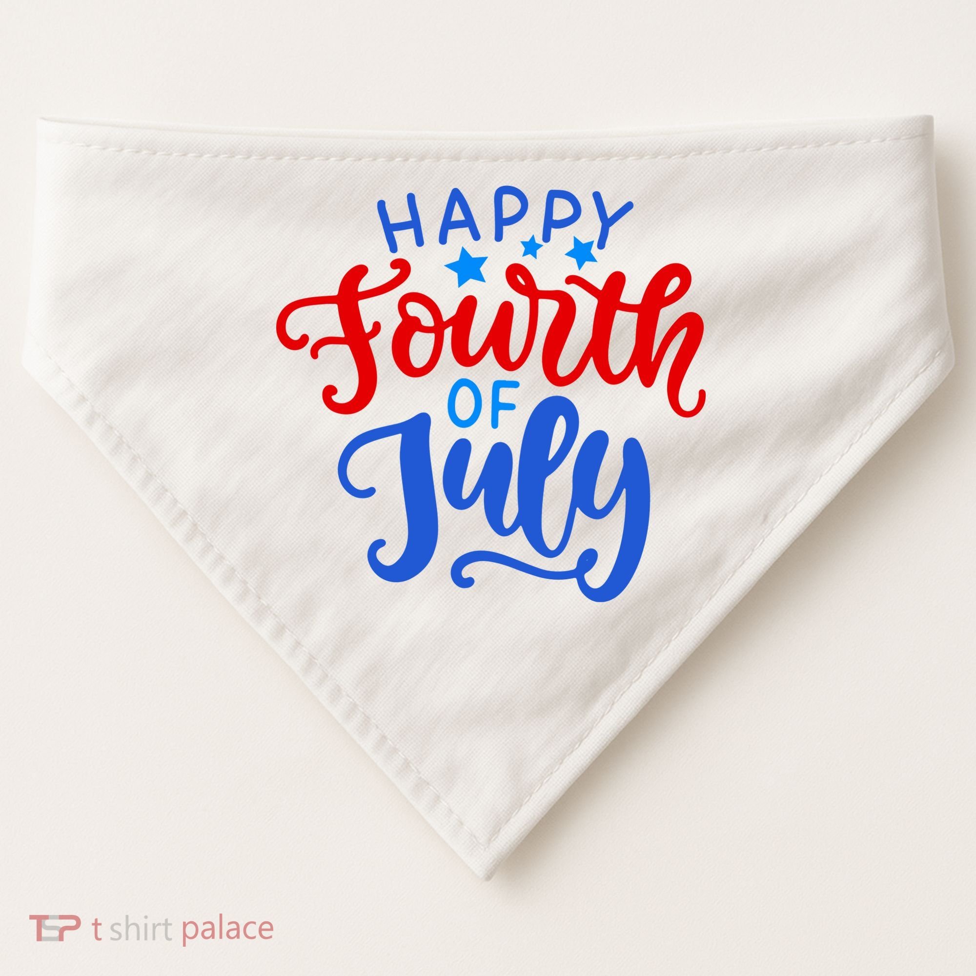 Happy Fourth Of July Celebration USA-Made Doggie Bandana
