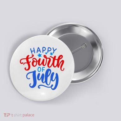 Happy Fourth Of July Celebration Button