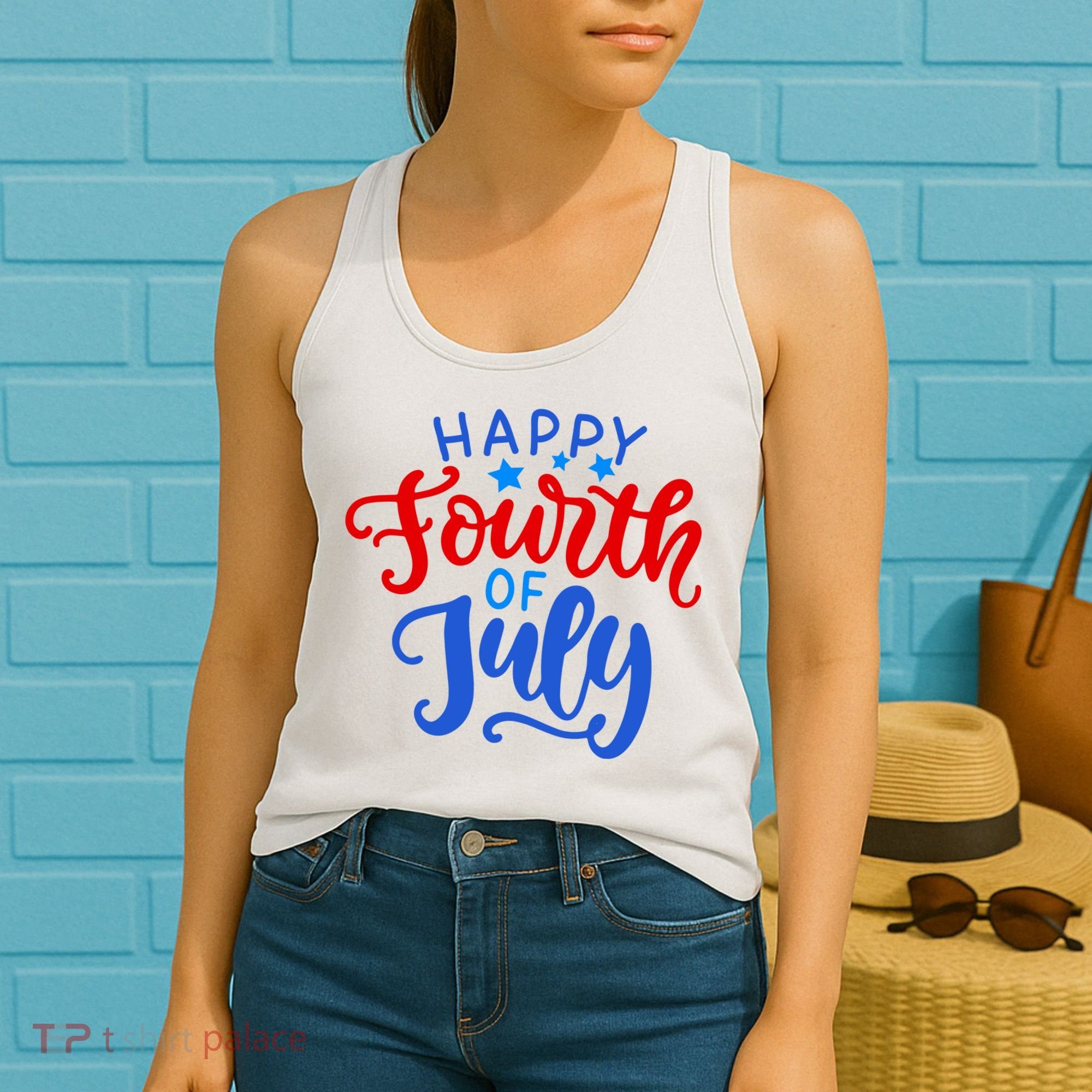 Happy Fourth Of July Celebration Women's Tank Top