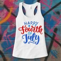 Happy Fourth Of July Celebration Women's Tank Top thumb 3