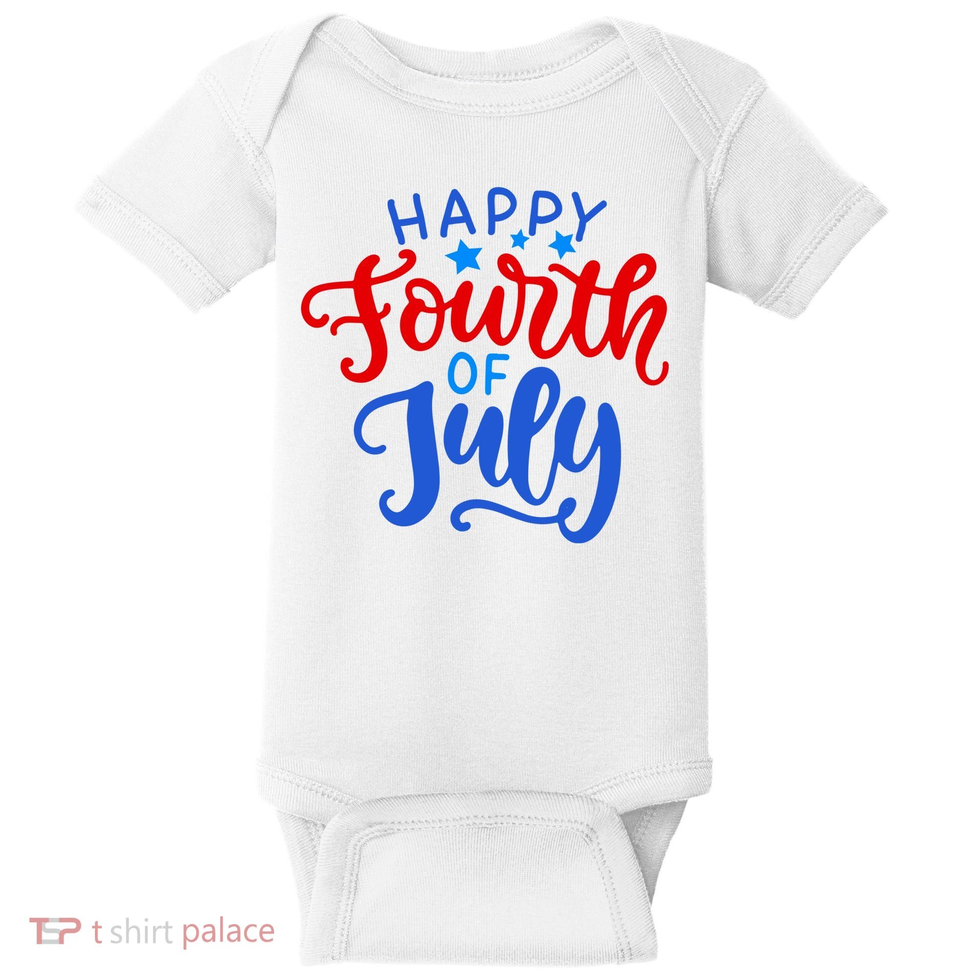 Happy Fourth Of July Celebration Baby Bodysuit