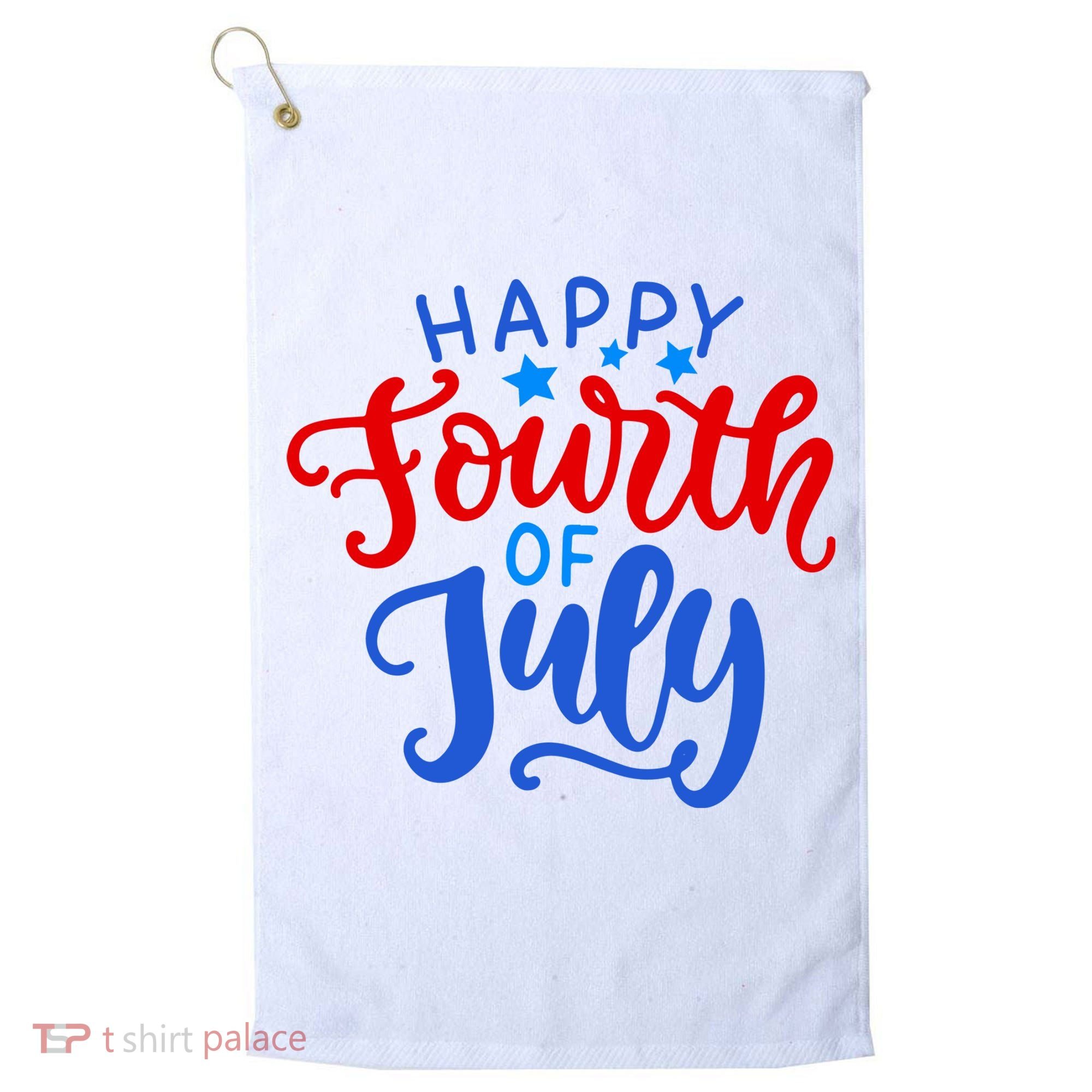 Happy Fourth Of July Celebration Golf Towel