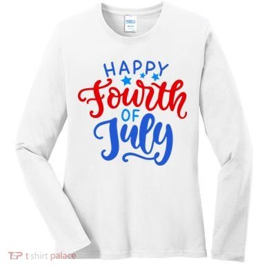 Happy Fourth Of July Celebration Women's Long Sleeve Shirt