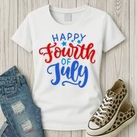 Happy Fourth Of July Celebration Women's T-Shirt thumb 3