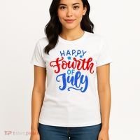 Happy Fourth Of July Celebration Women's T-Shirt thumb 4