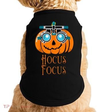 Hocus Focus Optometry Halloween Optometrist Eye Doctor Funny Doggie Tank
