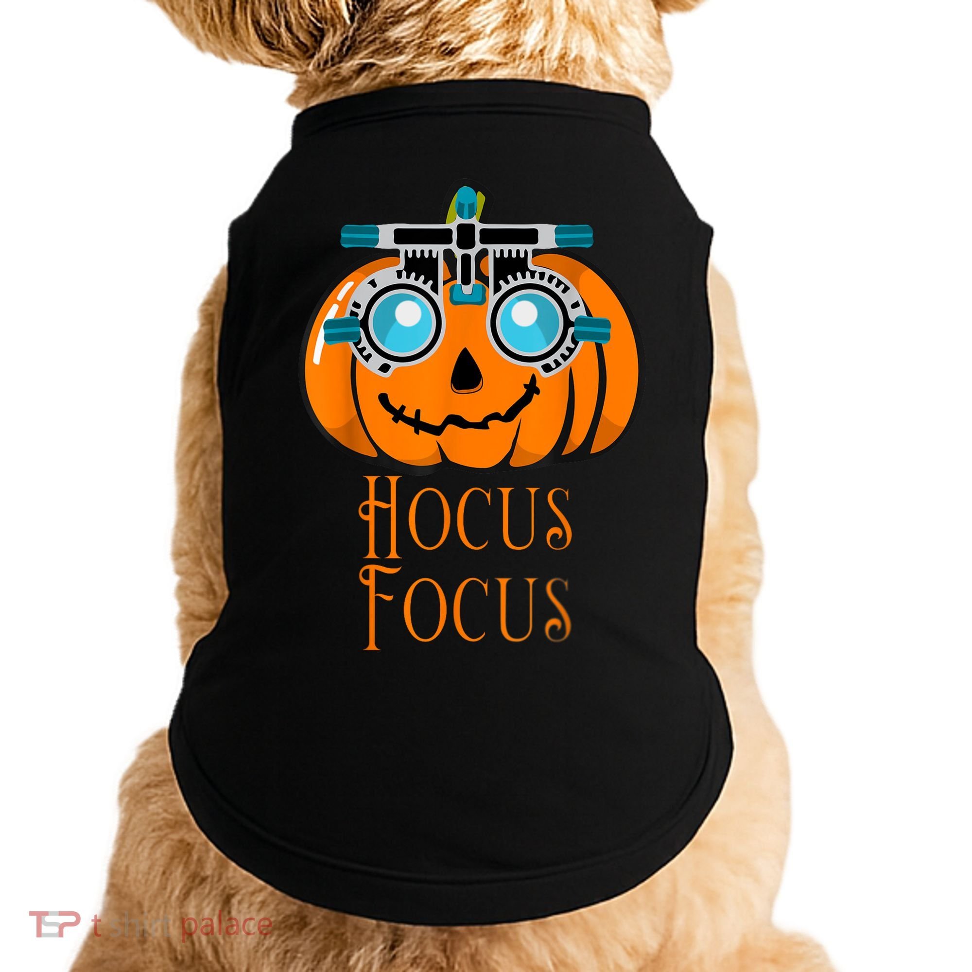 Hocus Focus Optometry Halloween Optometrist Eye Doctor Funny Doggie Tank
