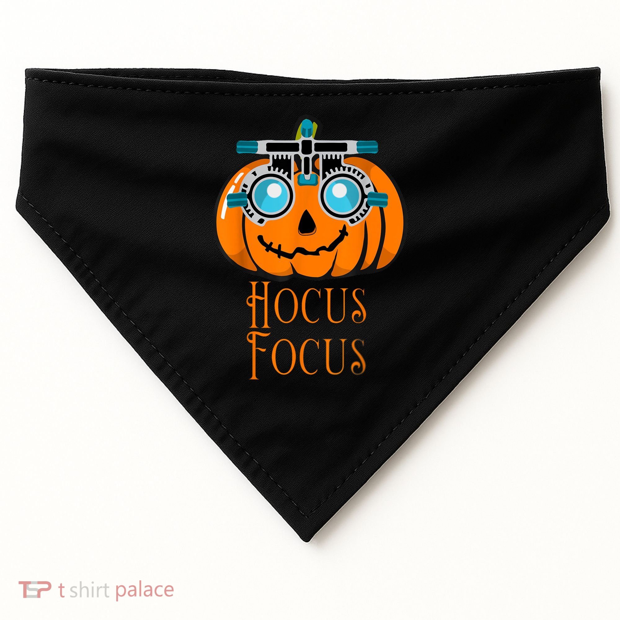 Hocus Focus Optometry Halloween Optometrist Eye Doctor Funny USA-Made Doggie Bandana