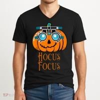 Hocus Focus Optometry Halloween Optometrist Eye Doctor Funny V-Neck T-Shirt thumb 2