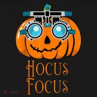 Hocus Focus Optometry Halloween Optometrist Eye Doctor Funny V-Neck T-Shirt thumb 3