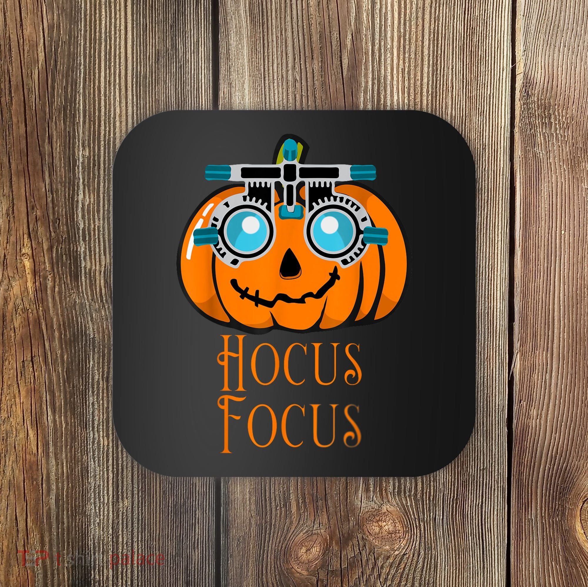 Hocus Focus Optometry Halloween Optometrist Eye Doctor Funny Coaster