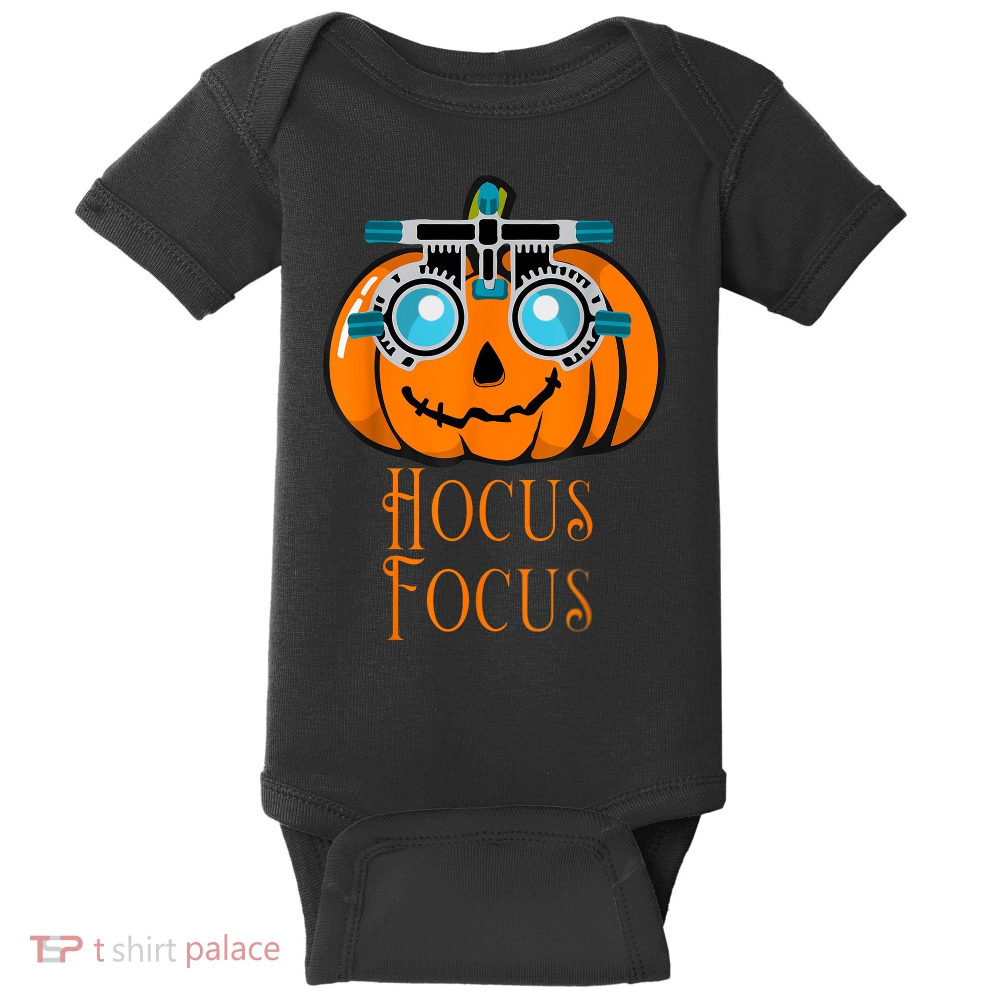 Hocus Focus Optometry Halloween Optometrist Eye Doctor Funny Baby Bodysuit