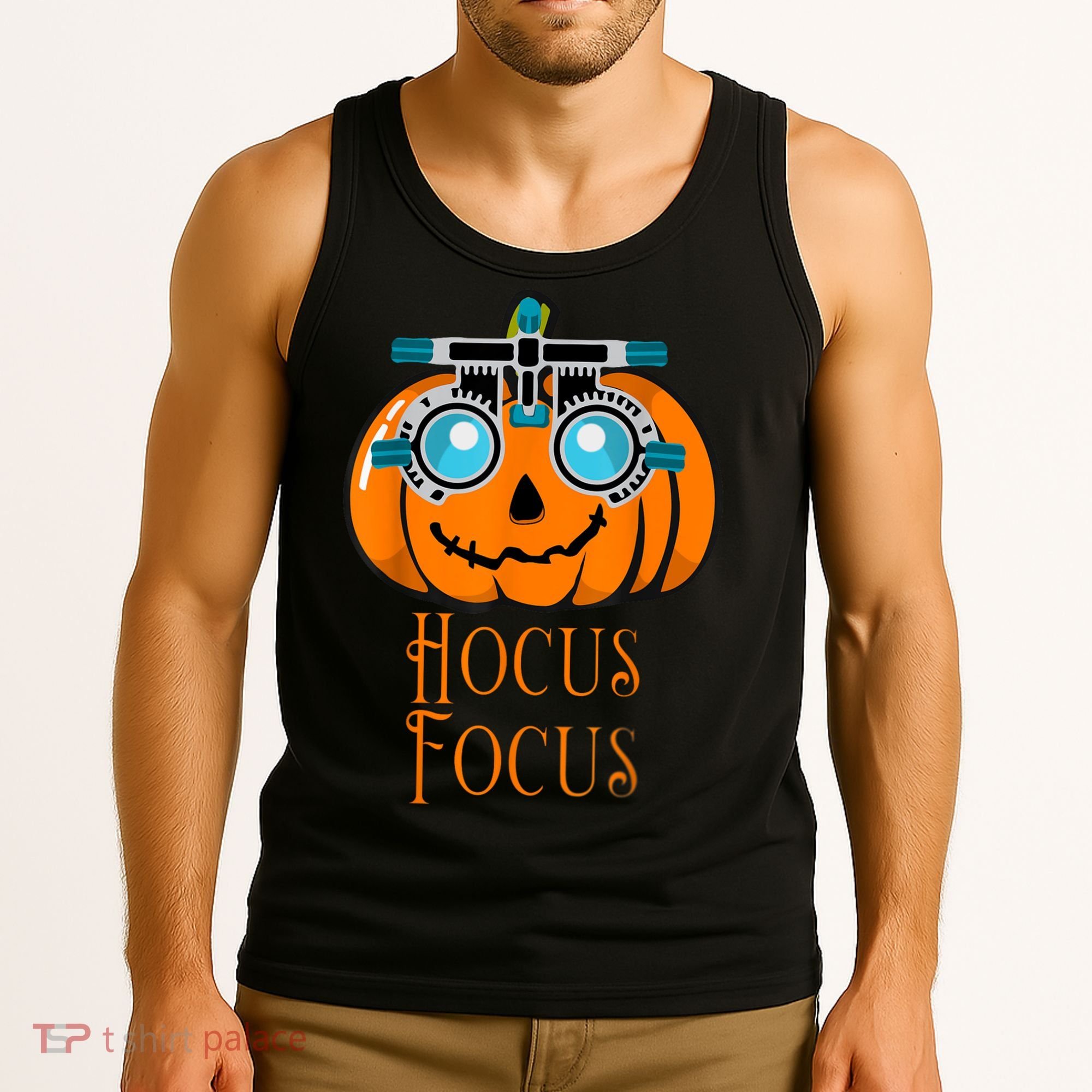 Hocus Focus Optometry Halloween Optometrist Eye Doctor Funny Tank Top