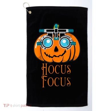 Hocus Focus Optometry Halloween Optometrist Eye Doctor Funny Golf Towel