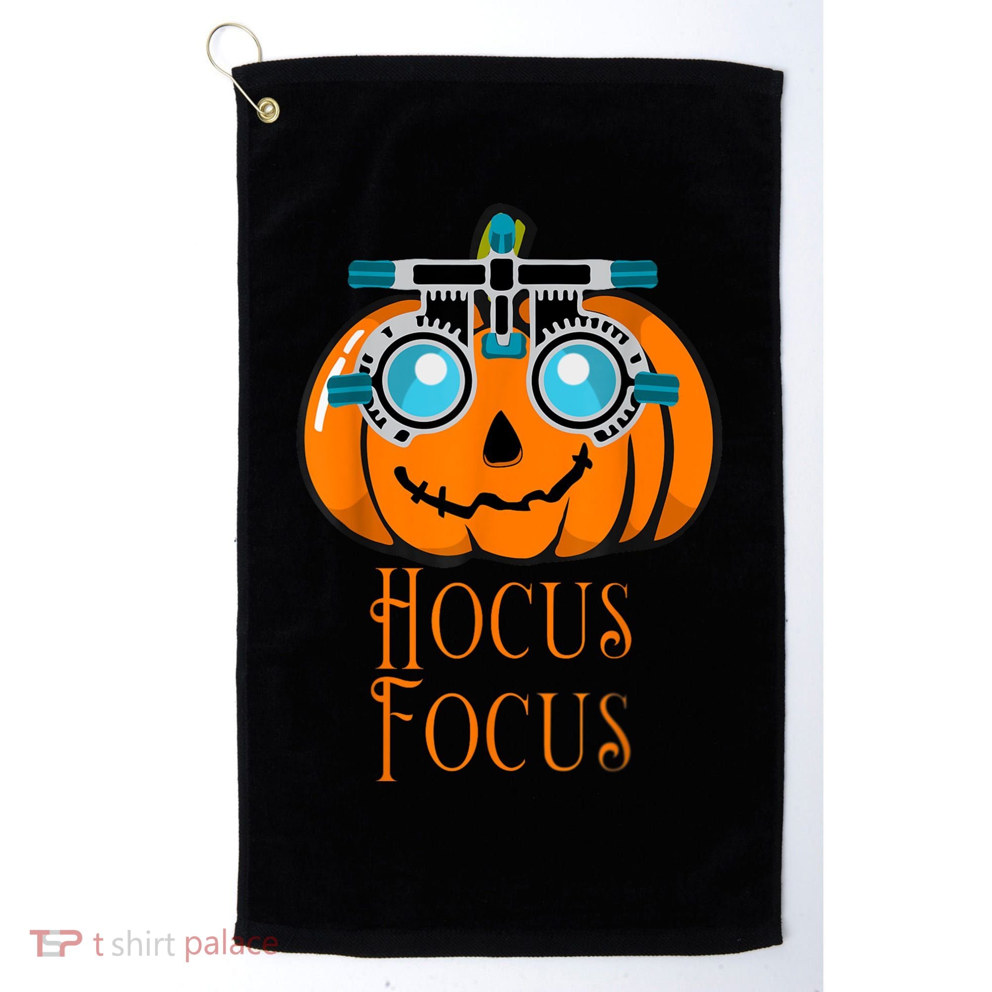 Hocus Focus Optometry Halloween Optometrist Eye Doctor Funny Golf Towel