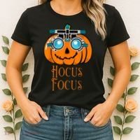 Hocus Focus Optometry Halloween Optometrist Eye Doctor Funny Women's T-Shirt thumb 2