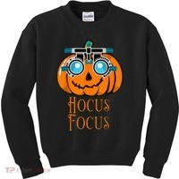 Hocus Focus Optometry Halloween Optometrist Eye Doctor Funny Kids Sweatshirt thumb 0