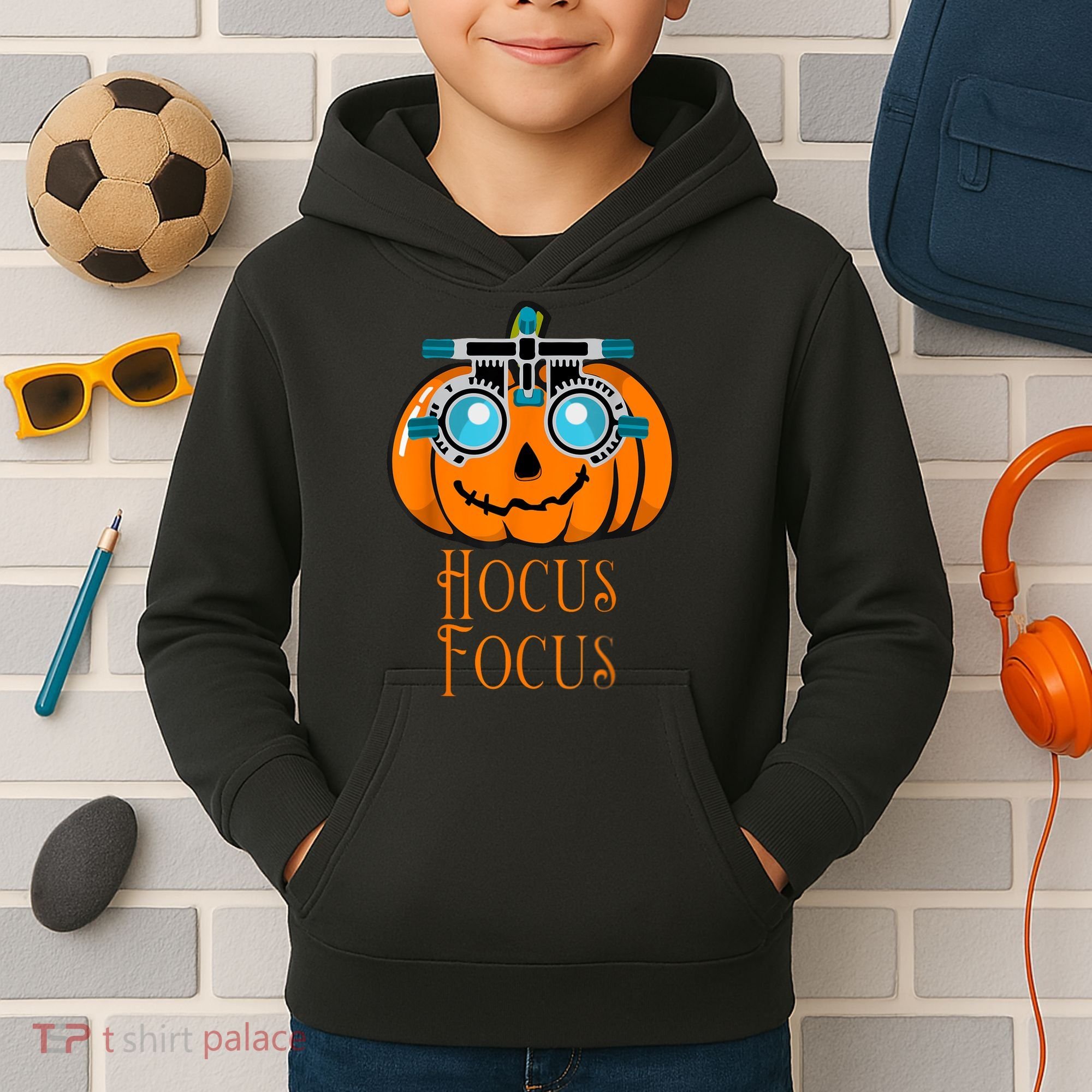 Hocus Focus Optometry Halloween Optometrist Eye Doctor Funny Kids Hoodie