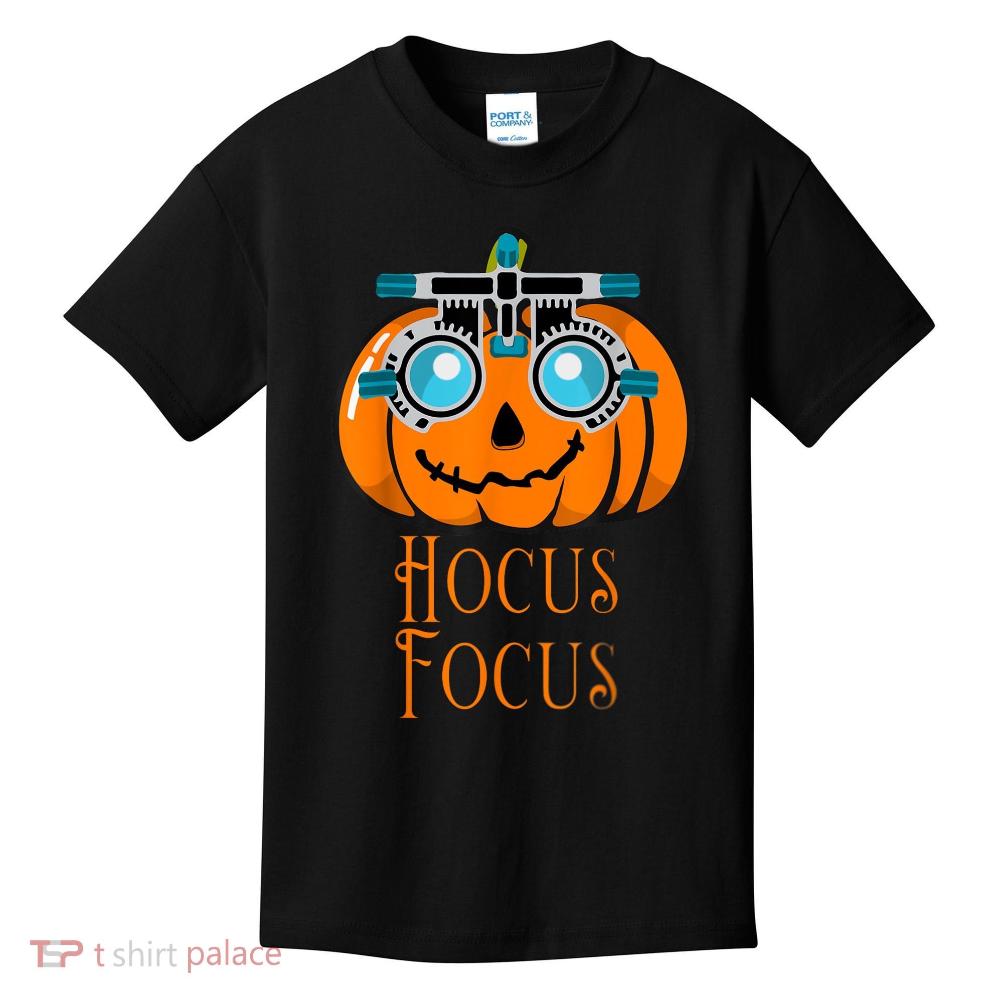 Hocus Focus Optometry Halloween Optometrist Eye Doctor Funny Kids T-Shirt